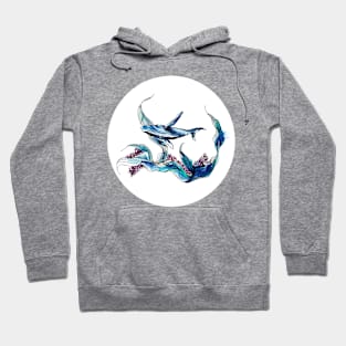 Blue whale Hoodie